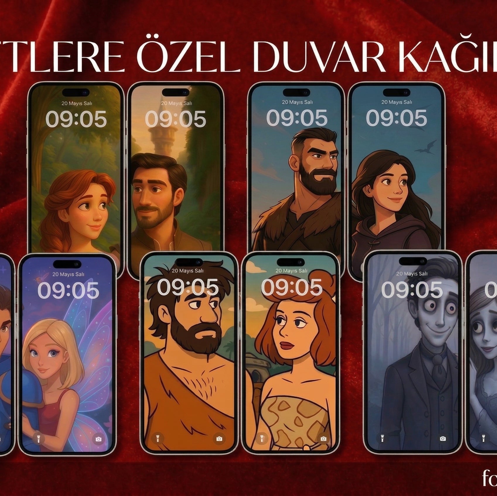Çiftlere Özel Duvar Kağıdı